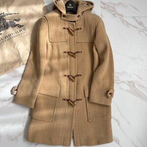 BURBERRY LONDON Herringbone Duffle Coat Women's, Camel, Size small